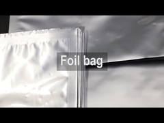 La nourriture zip-lock argentée étanche rescellable Doypack de poche de sac d'aluminium se tiennent vers le haut des sacs de poches