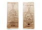 Zipper Coffee Bean Packaging Bags / Brown Paper Coffee Bags 1000G Customized Thickness