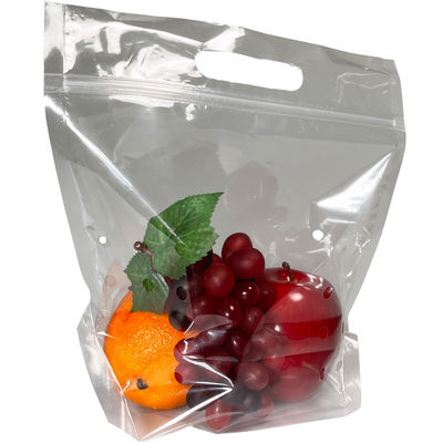 Le plastique de serrure de fermeture éclair a imprimé les sacs zip-lock avec Logo Fruit Stand Up Pouch avec la poignée